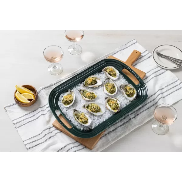 Le Creuset Stoneware Oval Serving Platter, 16.25", Rhone