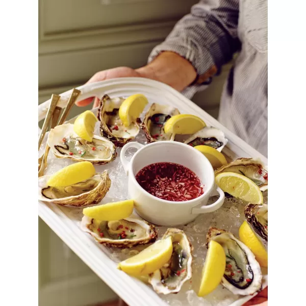 Le Creuset Stoneware Oval Serving Platter, 16.25", Rhone