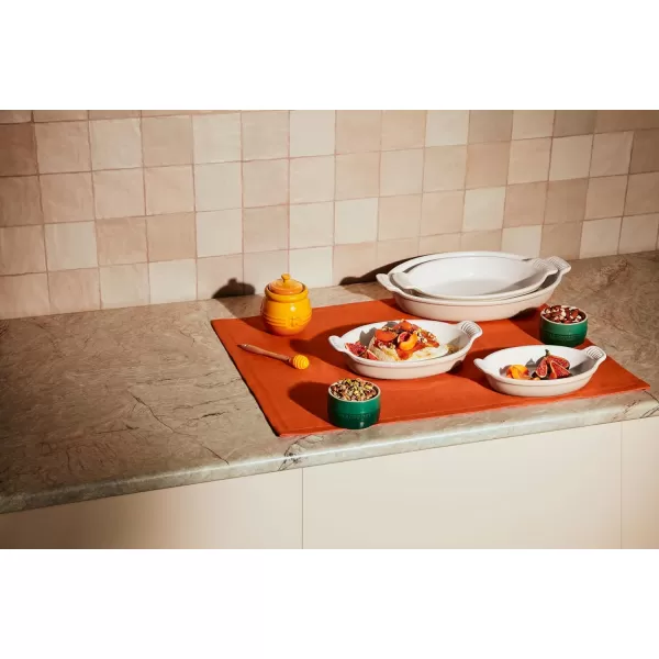 Le Creuset Stoneware Round Ramekin Straight Wall Set of 2, 6.75oz. Each, Shallot