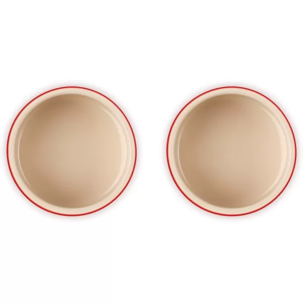 Le Creuset Stoneware Round Ramekin Straight Wall Set of 2, 6.75oz. Each, Shallot