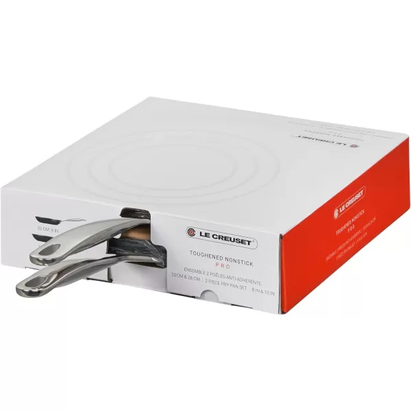 Le Creuset Toughened Nonstick PRO Cookware Set, 2 pc. ,Gray