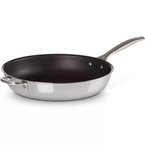 Le Creuset Tri-Ply Stainless Steel 12.5" Deep Fry Pan with Helper Handle