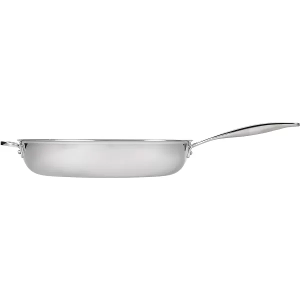 Le Creuset Tri-Ply Stainless Steel 12.5" Deep Fry Pan with Helper Handle