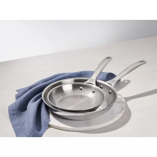 Le Creuset Tri-Ply Stainless Steel 2 pc. Fry Pan Set, 