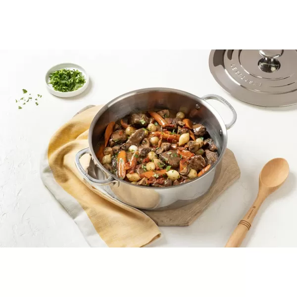 Le Creuset Tri-Ply Stainless Steel Rondeau Pan, 4.5 Quart