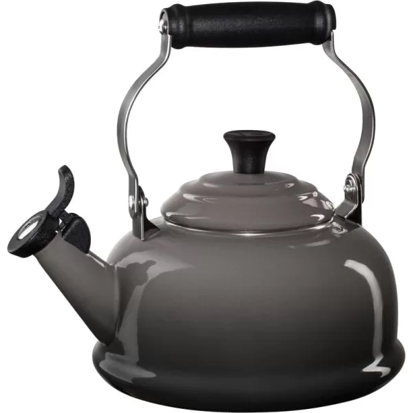 Le Creuset Enamel On Steel Whistling Tea Kettle with Gold Knob and Brackets, 1.7 qt., Rhone