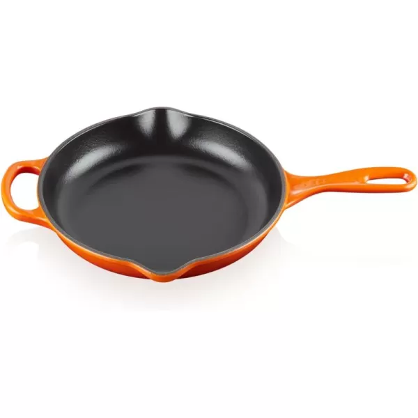 Le Creuset Enameled Cast Iron Signature Iron Handle Skillet, 10.25", Rhone