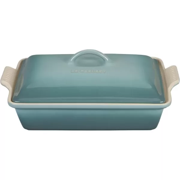 Le Creuset Stoneware Heritage Covered Rectangular Casserole, 4 qt. , Rhone