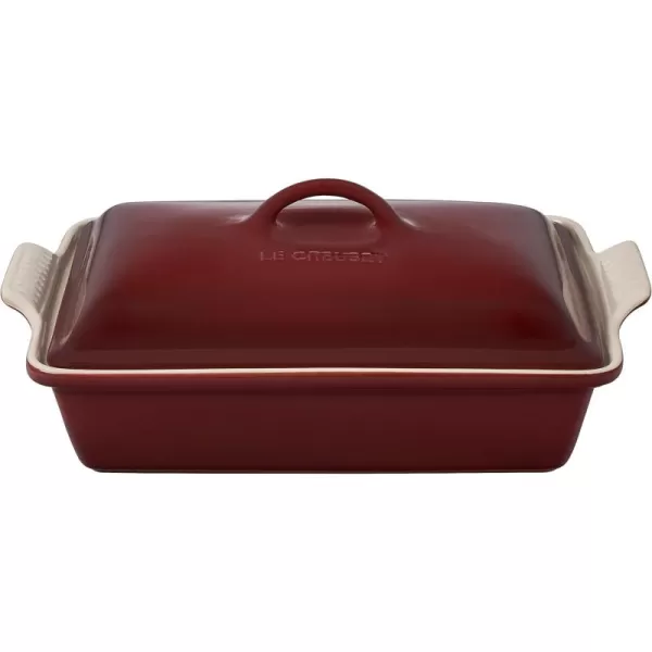 Le Creuset Stoneware Heritage Covered Rectangular Casserole, 4 qt. , Rhone