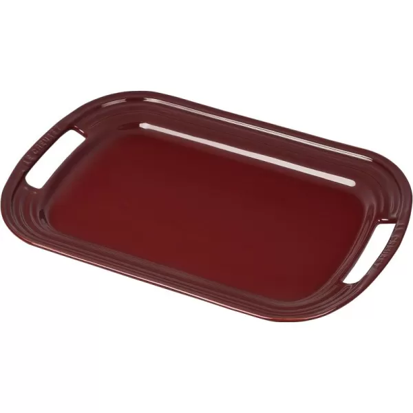 Le Creuset Stoneware Oval Serving Platter, 16.25", Rhone