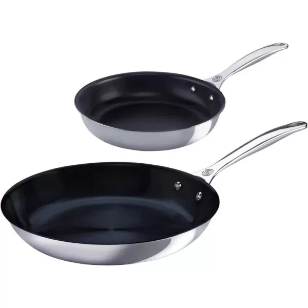 Le Creuset Tri-Ply Stainless Steel 2 pc. Fry Pan Set, 