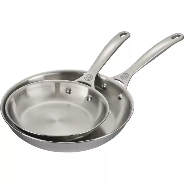 Le Creuset Tri-Ply Stainless Steel 2 pc. Fry Pan Set, 