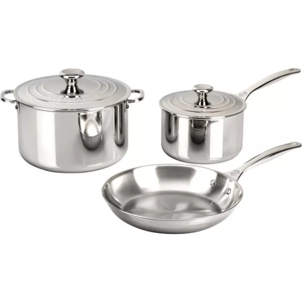 Le Creuset Tri-Ply Stainless Steel 5 pc. Cookware Set, 5 pc
