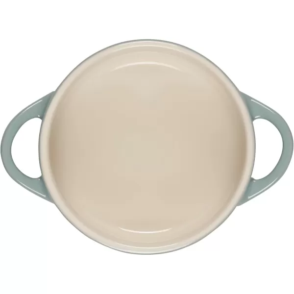 Le Creuset Cerise with Gold Heart Knob Stoneware Mini Round Cocotte, 8 oz