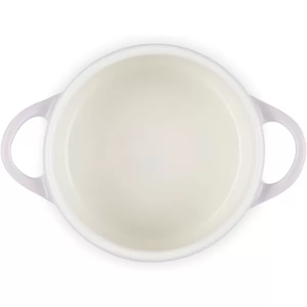 Le Creuset Cerise with Gold Heart Knob Stoneware Mini Round Cocotte, 8 oz