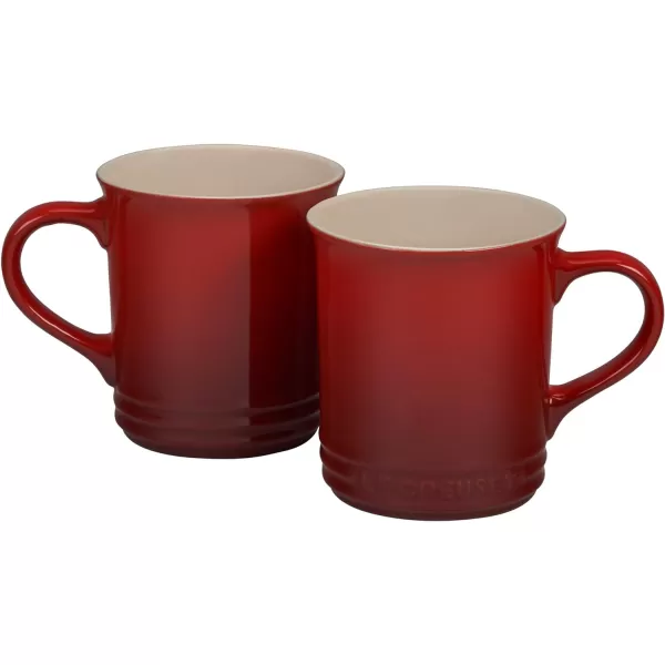 Le Creuset Enamel On Steel Demi Kettle &amp; Stoneware Set of 2 Mugs, 1.25 qt. Kettle &amp;  14 oz. Mugs, Licorice