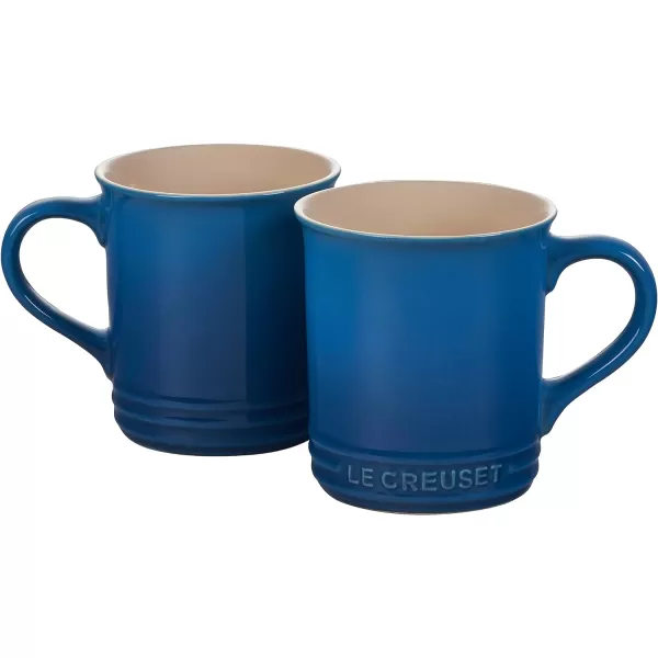 Le Creuset Enamel On Steel Demi Kettle with Metal Finishes &amp; Stoneware Set of 2 Mugs, 1.25 qt. Kettle &amp;  14 oz. Mugs, Cerise