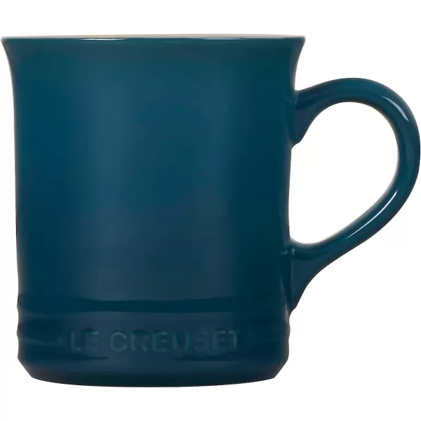 Le Creuset Enamel On Steel Demi Kettle with Metal Finishes &amp; Stoneware Set of 2 Mugs, 1.25 qt. Kettle &amp;  14 oz. Mugs, Cerise