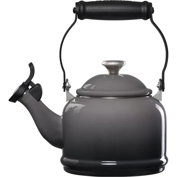 Le Creuset Enamel On Steel Demi Tea Kettle with Metal Finishes, 1.25 qt, Artichaut