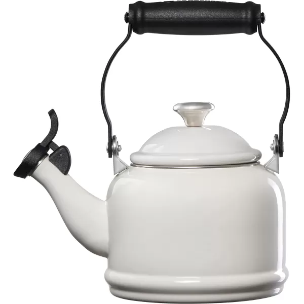 Le Creuset Enamel On Steel Demi Tea Kettle with Metal Finishes, 1.25 qt, Artichaut