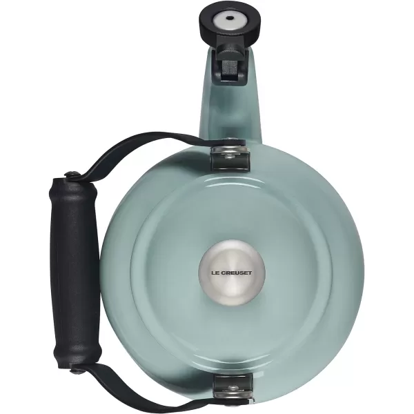 Le Creuset Enamel On Steel Demi Tea Kettle with Metal Finishes, 1.25 qt, Artichaut