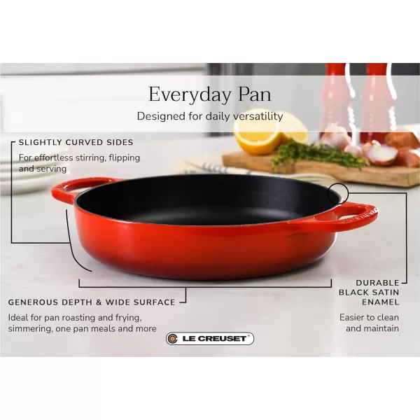 Le Creuset Enameled Cast Iron Everyday Pan, 11", Rhone'