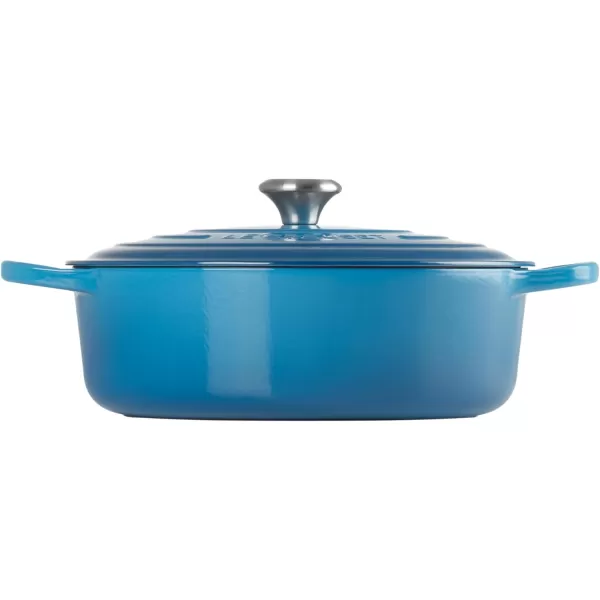 Le Creuset Enameled Cast Iron Signature Round Wide Dutch Oven, 6.75 qt., Rhone