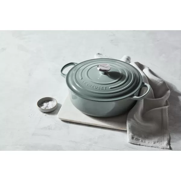 Le Creuset Enameled Cast Iron Signature Round Wide Dutch Oven, 6.75 qt., Rhone