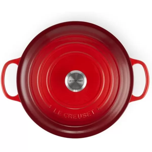Le Creuset Enameled Cast Iron Signature Round Wide Dutch Oven, 6.75 qt., Rhone