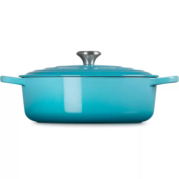Le Creuset Enameled Cast Iron Signature Round Wide Dutch Oven, 6.75 qt., Rhone
