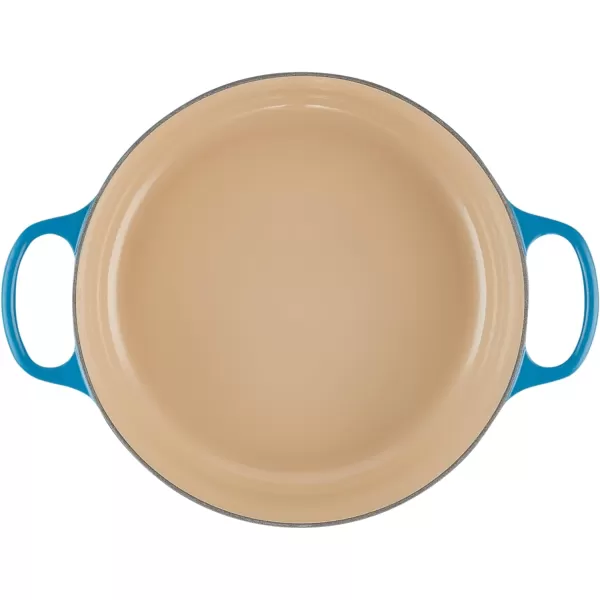 Le Creuset Enameled Cast Iron Signature Round Wide Dutch Oven, 6.75 qt., Rhone