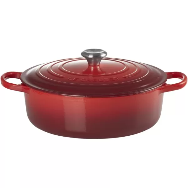 Le Creuset Enameled Cast Iron Signature Round Wide Dutch Oven, 6.75 qt., Rhone