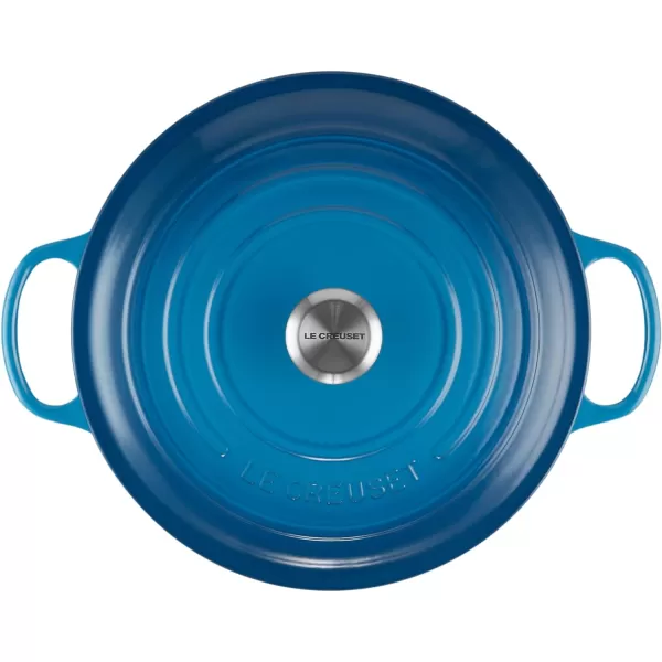 Le Creuset Enameled Cast Iron Signature Round Wide Dutch Oven, 6.75 qt., Rhone