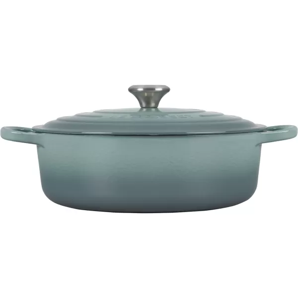 Le Creuset Enameled Cast Iron Signature Round Wide Dutch Oven, 6.75 qt., Rhone