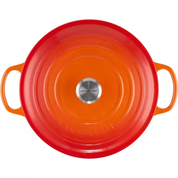 Le Creuset Enameled Cast Iron Signature Round Wide Dutch Oven, 6.75 qt., Rhone