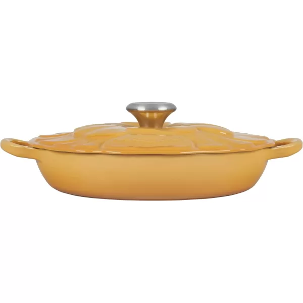 Le Creuset Signature Enameled Cast Iron Petal Braiser, 2.25qt., Shallot