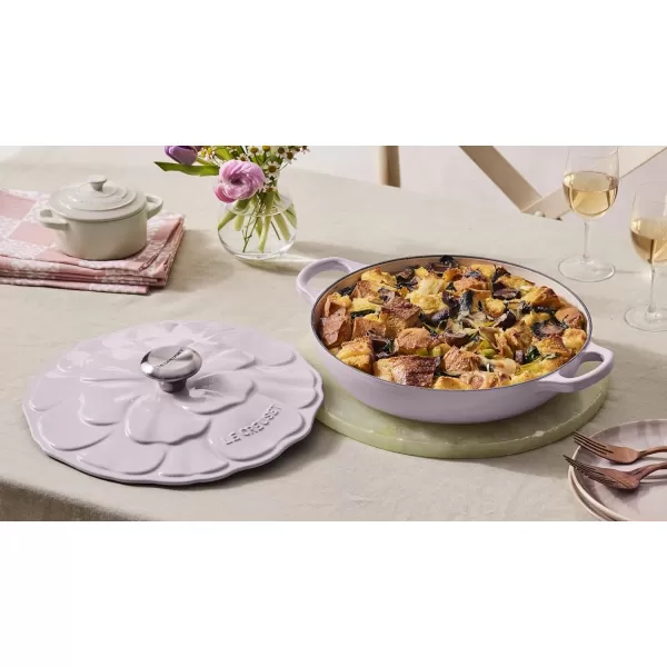 Le Creuset Signature Enameled Cast Iron Petal Braiser, 2.25qt., Shallot