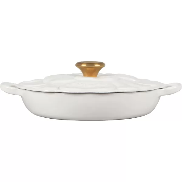 Le Creuset Signature Enameled Cast Iron Petal Braiser, 2.25qt., Shallot