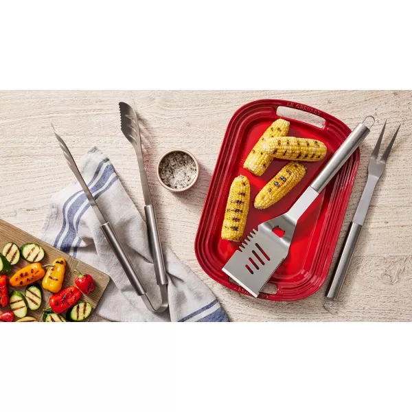 Le Creuset Stainless Steel Outdoor Two-Pronged Fork, 17.5"