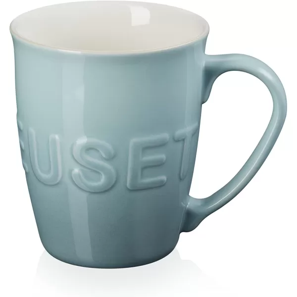 Le Creuset Stoneware 20 oz Extra-Large Logo Coffee Mug, Sea Salt