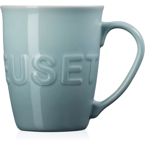 Le Creuset Stoneware 20 oz Extra-Large Logo Coffee Mug, Sea Salt