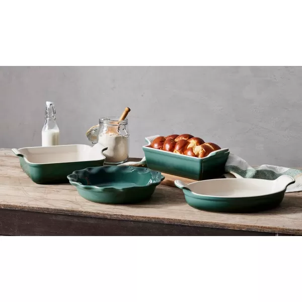 Le Creuset Stoneware 4 PC Heritage Bakeware Set, Cerise