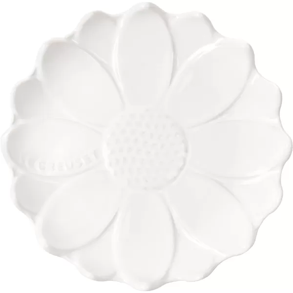 Le Creuset Stoneware Flower Figural Spoon Rest, White
