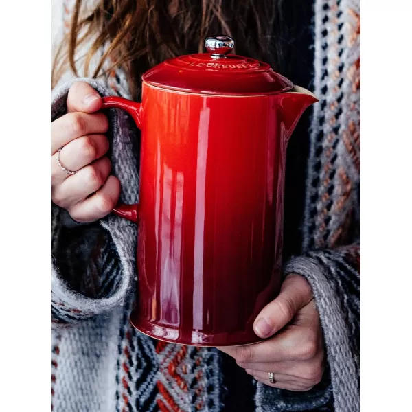 Le Creuset Stoneware French Press, 34 oz., Shallot