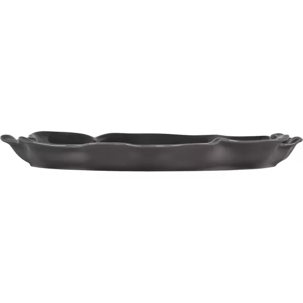 Le Creuset Stoneware Iris Collection Serving Platter, 14", White