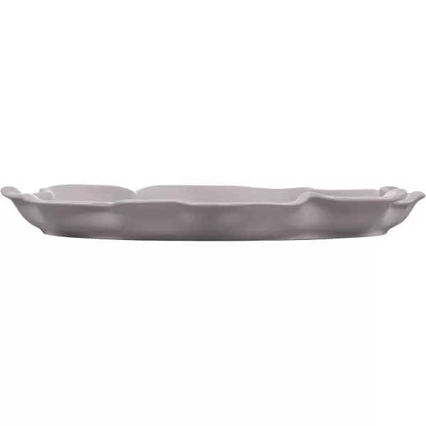 Le Creuset Stoneware Iris Collection Serving Platter, 14", White