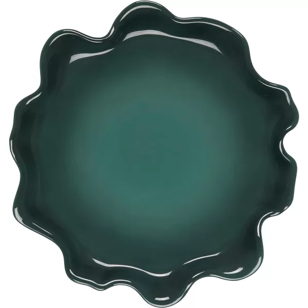 Le Creuset Stoneware Iris Collection Serving Platter, 14", White