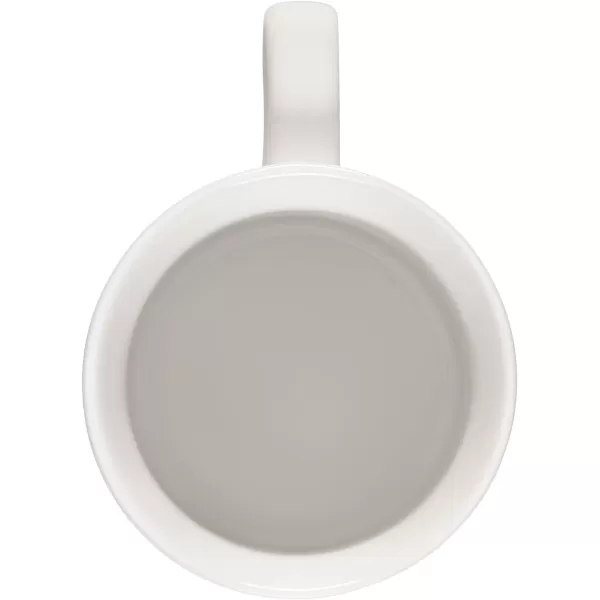 Le Creuset Stoneware Noel Collection: Santa Mug, 14 oz., White w/Applique