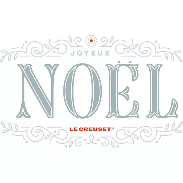 Le Creuset Stoneware Noel Collection: Santa Mug, 14 oz., White w/Applique