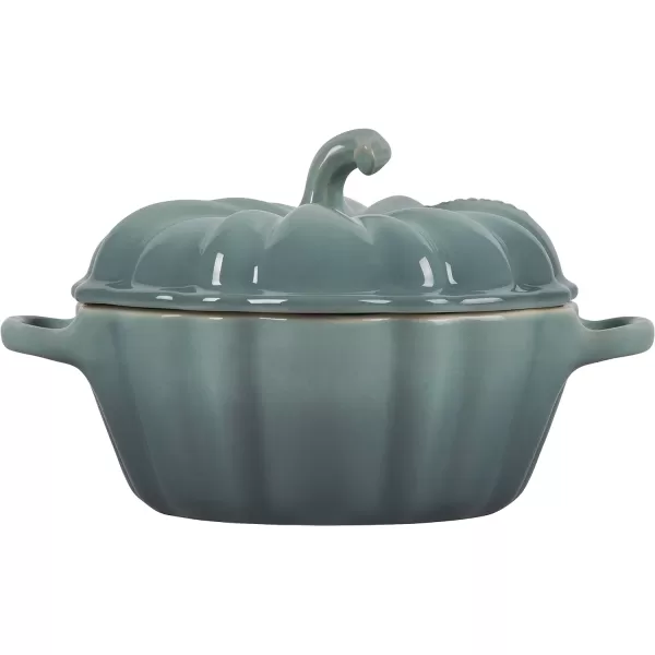 Le Creuset Stoneware Pumpkin Baker with Lid, 9", Rhone